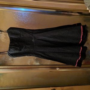 Ruby Rox black polk-a-dot dress